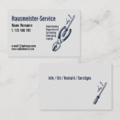 Hausmeister Service Visitekaartje (Voorkant / Achterkant)