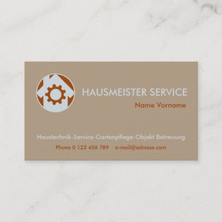 hausmeisterservice visitekaartje