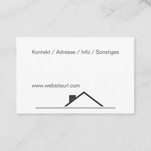 hausmeisterservice visitekaartje (Achterkant)