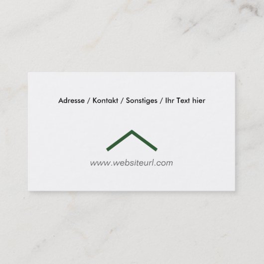 hausmeisterservice visitekaartje (Achterkant)