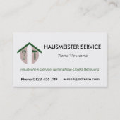 hausmeisterservice visitekaartje (Voorkant)