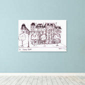 Haussmann Architecture | Champs Elysées, Parijs Canvas Afdruk (Insitu (Houten vloer))