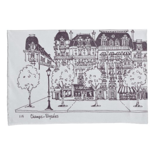 Haussmann Architecture | Champs Elyses Kussensloop (Voorkant-Rechts)