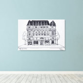 Haussmann Architecture | Rue du Louvre, Parijs Canvas Afdruk (Insitu (Houten vloer))