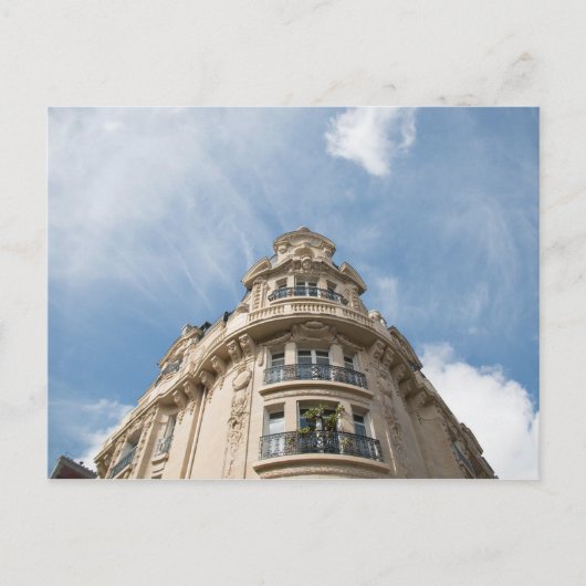 Haussmann Building Corner, Parijs Briefkaart (Voorkant)