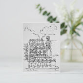 Haussmann Building | Rue de Rennes, Parijs Briefkaart (Staand voorkant)