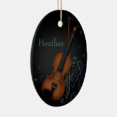 Haute Bofoome Violinist Black Keramisch Ornament (Rechts)