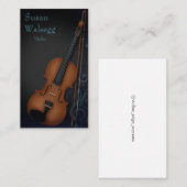 Haute Bofoome Violinist Black Visitekaartje (Voorkant / Achterkant)