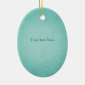 Haute Bohème violist Turquoise Keramisch Ornament (Achterkant)