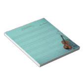 Haute Bophenme Turquoise Violin Parts & Exercises Notitieblok (Schuin)
