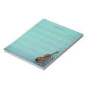 Haute Bophenme Turquoise Violin Parts & Exercises Notitieblok (Linkerzijde)
