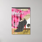 Haute Couture Abstracte Schoenkunst 26 x 38 Canvas Afdruk (Voorkant)