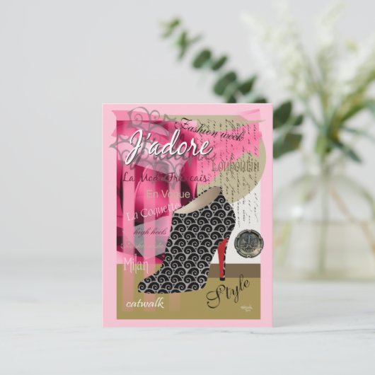 Haute Couture Briefkaart (Staand voorkant)