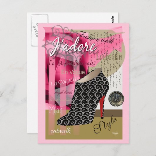 Haute Couture Briefkaart (Voorkant / Achterkant)