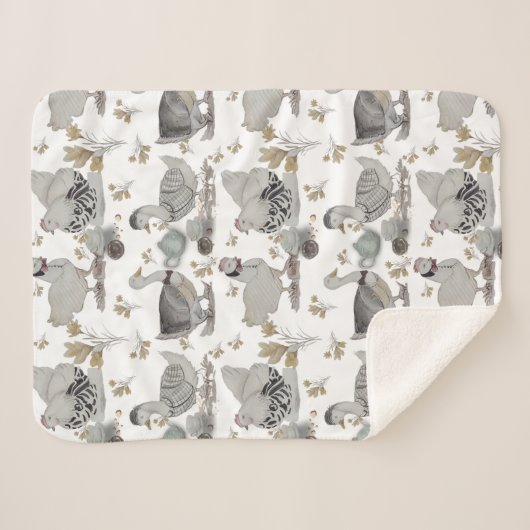 Haute Couture Chicken print Baby Blanket Sherpa Deken (Voorkant (horizontaal))