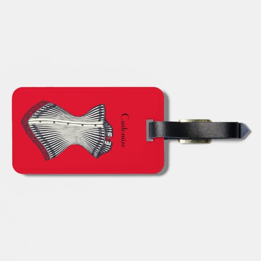 Haute Couture Corset Thunder_Cove Bagagelabel (Achterkant horizontaal)