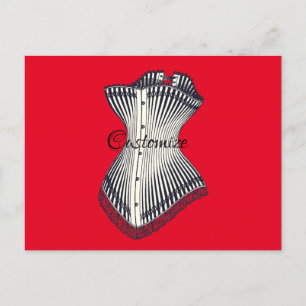 Haute Couture Corset Thunder_Cove Briefkaart