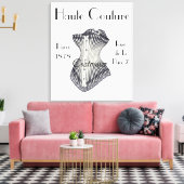 Haute Couture Corset Thunder_Cove Canvas Afdruk (Insitu (Woonkamer))