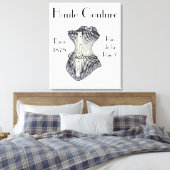 Haute Couture Corset Thunder_Cove Canvas Afdruk (Insitu (Slaapkamer))