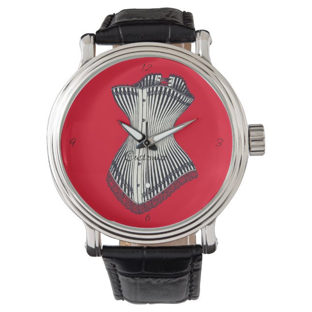 Haute Couture Corset Thunder_Cove Horloge (Voorkant)