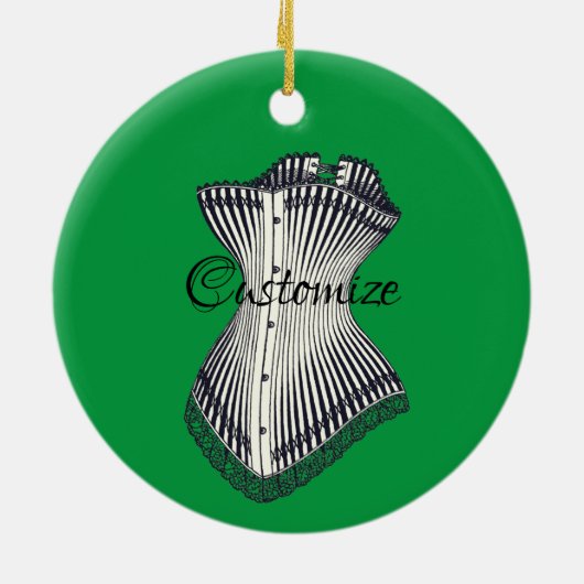 Haute Couture Corset Thunder_Cove Keramisch Ornament (Achterkant)