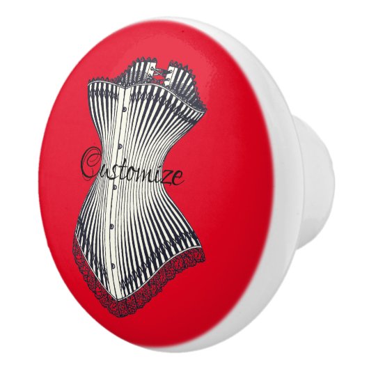 Haute Couture Corset Thunder_Cove Keramische Knop (Rechts)