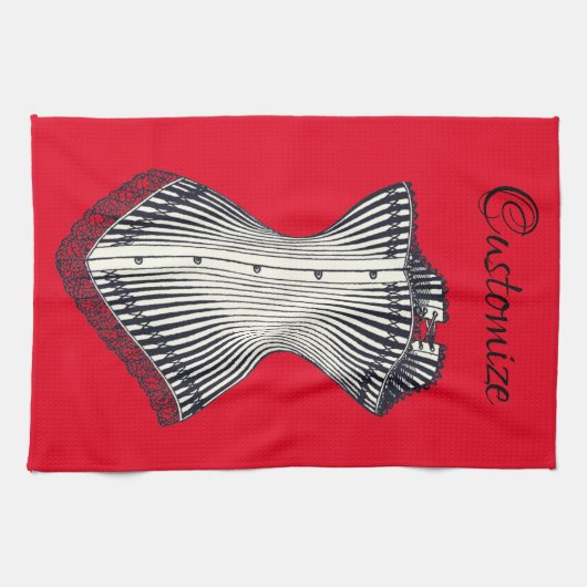 Haute Couture Corset Thunder_Cove Kitchen naar Theedoek (Horizontaal)