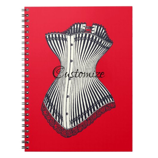 Haute Couture Corset Thunder_Cove Notitieboek (Voorkant)