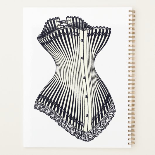 Haute Couture Corset Thunder_Cove Planner (Achterkant)