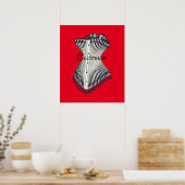 Haute Couture Corset Thunder_Cove Poster (Keuken)