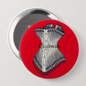 Haute Couture Corset Thunder_Cove Ronde Button 4,0 Cm (Voorkant /achterkant)