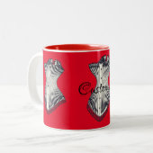 Haute Couture Corset Thunder_Cove Tweekleurige Koffiemok (Voorkant links)