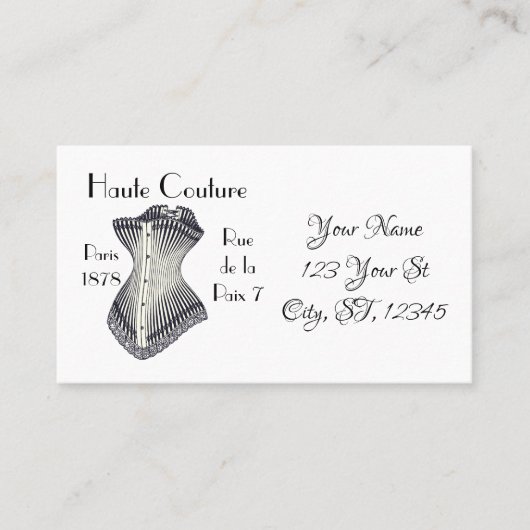 Haute Couture Corset Thunder_Cove Visitekaartje (Voorkant)
