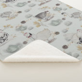 Haute Couture Ducks & Chicken Baby Sherpa Deken (3/4)