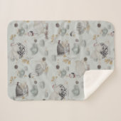 Haute Couture Ducks & Chicken Baby Sherpa Deken (Voorkant (horizontaal))