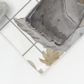 Haute Couture Kip print Fleece Deken (Hoek)