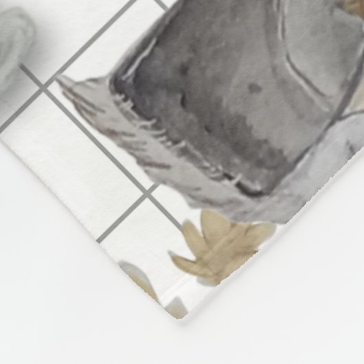 Haute Couture Kip print Fleece Deken (Hoek)