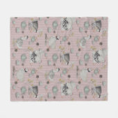 Haute Couture Kip print Fleece Deken (Voorkant (Horizontaal))