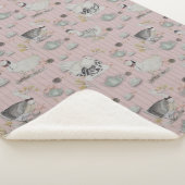 Haute Couture Kip print Sherpa Deken (3/4)