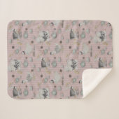 Haute Couture Kip print Sherpa Deken (Voorkant (horizontaal))