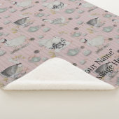 Haute Couture Kip print Sherpa Deken (3/4)