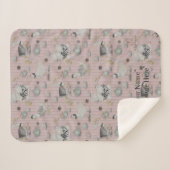 Haute Couture Kip print Sherpa Deken (Voorkant (horizontaal))