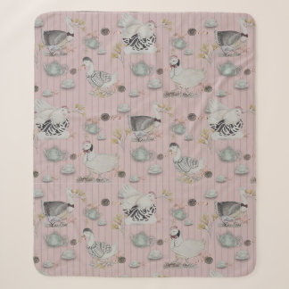 Haute Couture Kip print Sherpa Deken