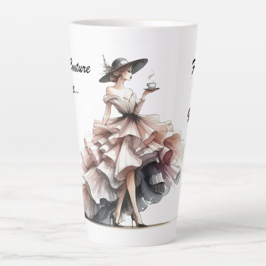 Haute Couture Latte-Mok Latte Mok (Voorkant)