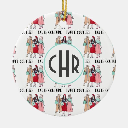 Haute Couture | MODE | Parijs | Monogram Keramisch Ornament (Voorkant)