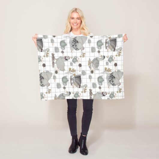 Haute couture print baby fleece deken (In situ)