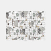 Haute couture print baby fleece deken (Voorkant (Horizontaal))