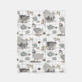 Haute couture print baby fleece deken (Voorkant)