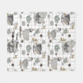 Haute Couture print Fleece Deken (Voorkant (Horizontaal))