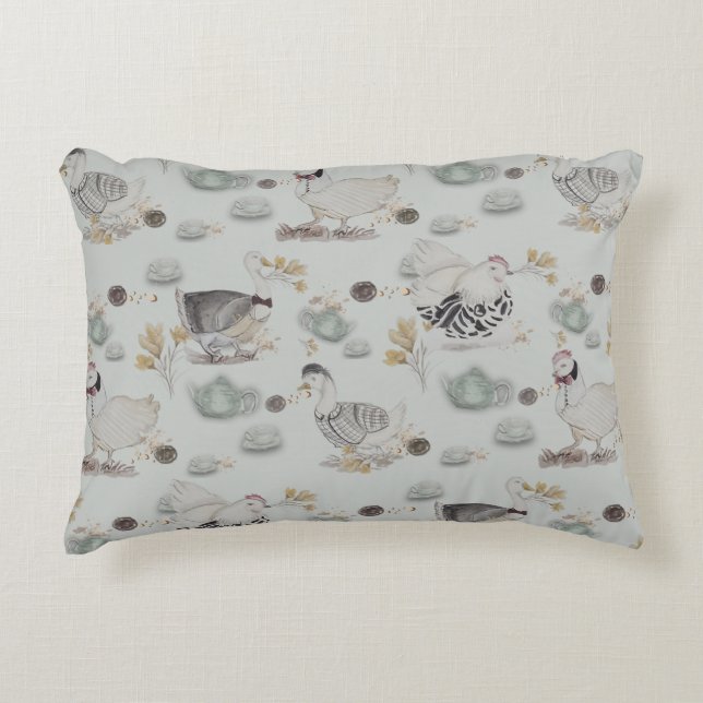 Haute Couture Print Kinderkamer Accent Kussen (Voorkant)